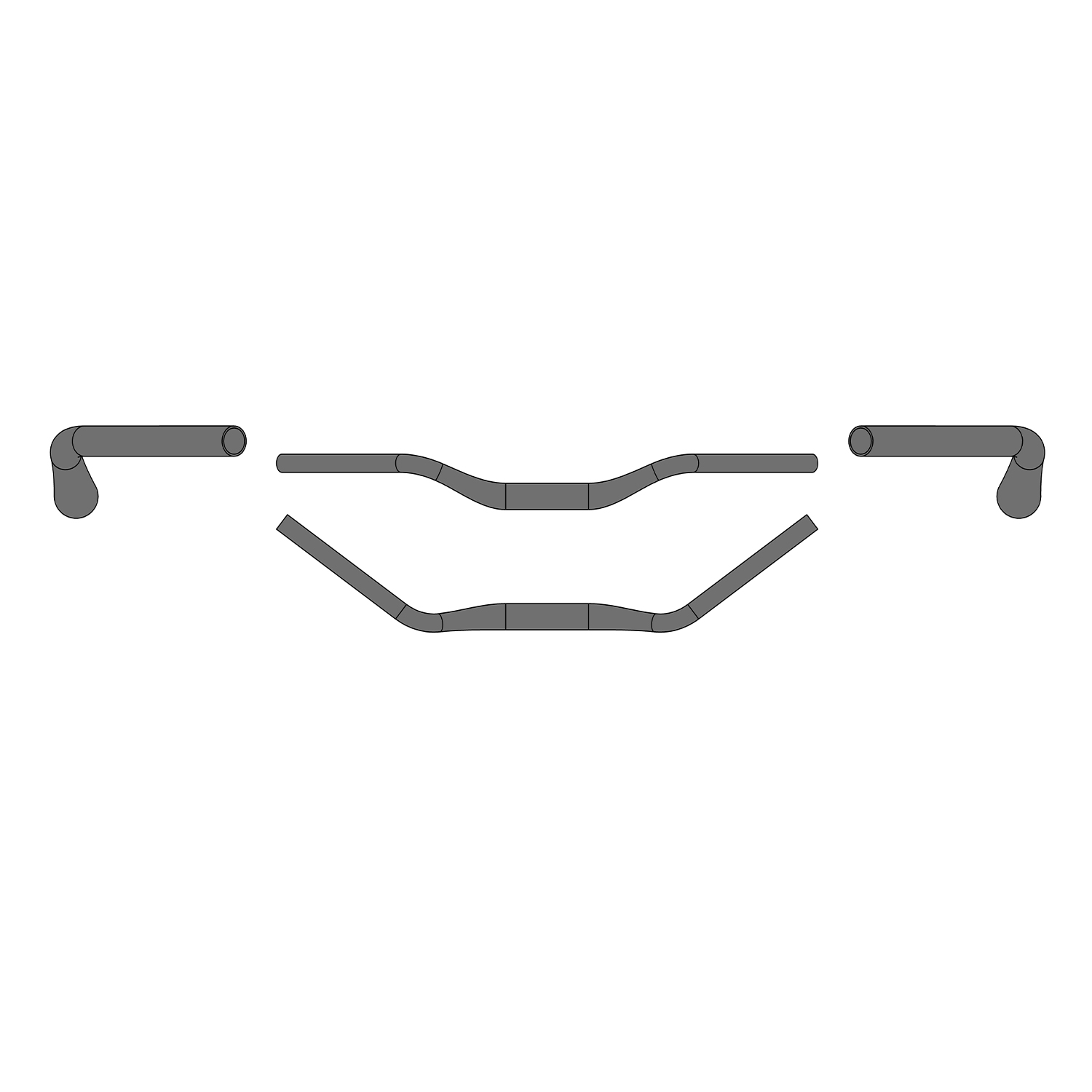 Ergotec City Cruiser Stuur - Zwart, ø31.8x640 Mm
